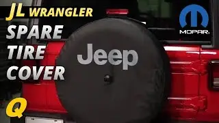 Mopar Spare Tire Cover for 2018 Jeep Wrangler JL with 32