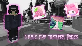 TOP 3 PINK PVP TEXTURE PACKS 1.8.9 | FPS BOOST TEXTURE PACKS!