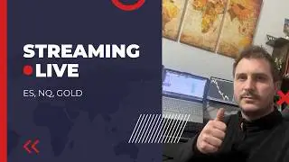 live trading ICT concepts NQ, ES, GOLD .....! 2 STOP PICCOLI DA 80 DOLLARI TOTALE -160 DOLLARI