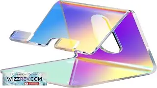 Tomorotec Iridescent Acrylic Cell Phone Stand Portable Phone Holder for Desk Non Slip