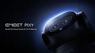 EMEET PIXY | World's First Dual-Camera AI PTZ 4K Webcam
