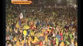 WYD Madrid 2011 Thunder & eucharistic adoration JMJ Adoración Eucarística tras tormenta