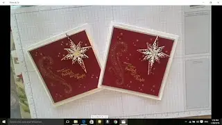 Epis 3 Stamping with DonnaG Stampin' Up Star of light &  Starlight Thinlet Bundle Christmas Card