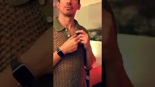 Knitted polo shirt using Rowan Summerlite DK #knitting #guyswhoknit #gay #thewoolpatch
