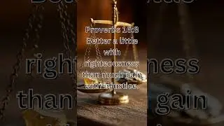 Choose Righteousness Over Gain | Proverbs 16:8 | God Honors Integrity #bibleverse #spiritualgrowth