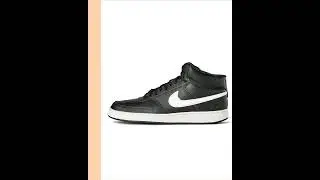 Nike Court Vision Mid NN Black White Black Mens Running Shoes UK 7