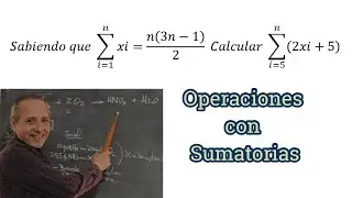C&aacute;lculos con Sumatorias