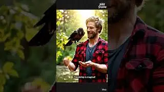 Friendship Beyond Species: Crow Heartwarming Video. Animals | wildlife | Nature