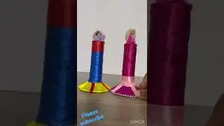 DIY Hair ties Organizer | recycle thread spool #diy #recycling #diyshorts #shorts #ytshorts