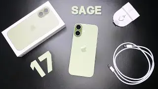 Unboxing iPhone 17 - Sage 📱