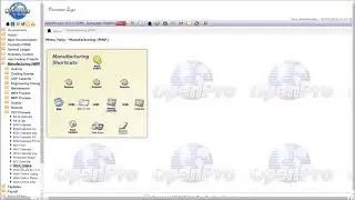 OpenPro ERP introduction create manufacturing work orders