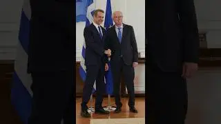 ESM MD Pierre Gramegna in Athens meeting Kyriakos Mitsotakis, Prime Minister of Greece.