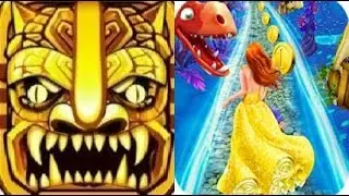 Temple Road Run vs Princess Run Temple Dragon Escape