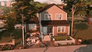 Suburban with Garage Sale || The Sims 4 Speedbuild || CC LINKS