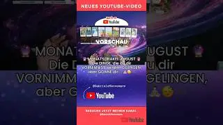 VORSCHAU: 🔮 MONATSORAKEL AUGUST 🔮 Die DINGE, die du dir VORNIMMST werden GELINGEN &hellip; #monatsorakel