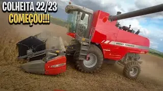 MASSEY FERGUSON 4690 COLHENDO SOJA COM MUITA CHUVA!!!