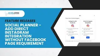 Social Planner - Add Direct Instagram Integration Without Facebook Page Requirement