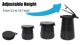 Upgrade Retractable Portable Toilet for Camping, 50CM/19.7