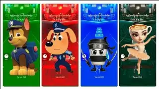 Paw Patrol, Sheriff Labrador, Capucino Asasino & Ballerina Cappuccino - Coffin Dance | Tiles Hop