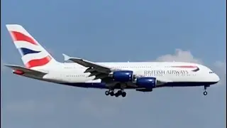 British Airways Airbus A380 Lands At Dallas/Fort Worth International Airport (DFW) (Full Edition)
