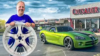 Удивляю Эла индивидуальным комплектом дисков для его Dodge VIPER