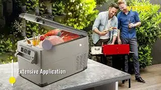 ❄️ Portable Car Refrigerator | Versatile Cooling for Camping & Travel! 🌟✨