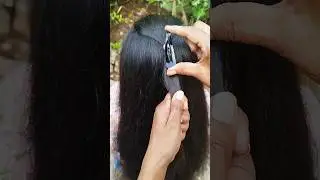 can't believe the trick😱 #shorts #shortvideo #hairstyle #tranding #ytshorts #yts #viral #hairhacks