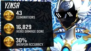 Insane Echo gameplay - Yznsa! 43 elims! 16k DMG! [ Overwatch Season 29 Top 500 ]