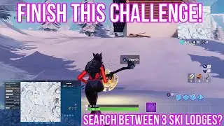 &ldquo;Search Between Three Ski Lodges&rdquo; FORTNITE EXACT LOCATION