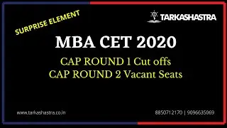 MBA CET 2020 CAP Round 1 Cut offs-Vacant Seats for CAP Round 2