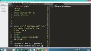 Sublime Text Tutorials 6 - Working on multiple files at once in Sublime