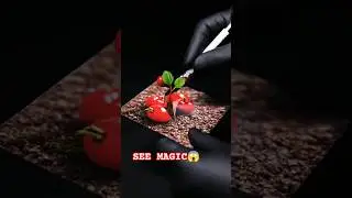 The Photo That Grew a Berry Tree 🍓 | Surreal ASMR Magic #viral #shorts #trending