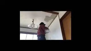 wall and ceiling mud plastering #construction #wallplaster  #finishing #skimcoat #restoration