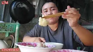 Loan's evening meal of Pa Sa fish breast