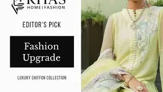 Editor's Pick Khas Luxury Chiffon Article Citrine www.khasstores.com