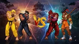 [TAS] Evile Ryu And Ken VS Gouki And Adon SS4