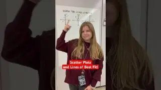 Scatter plots and lines of best fit!! #iteachalgebra #algebra #math #algebra1 #mathematics