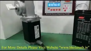 BHOLANATH | HELICAL WORM GEAR STEPPER MOTOR |  Model no:-BH57SH100-3004AK-150Kgcm | ENGLISH