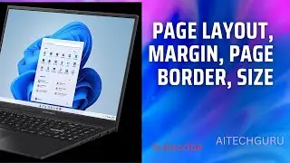 How to Page Layout, margin, Page Border, Size Ms word Chapter - 8#youtube 