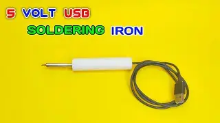 How To Make USB Soldering Iron at Home || 5Volt DC Soldering Iron...