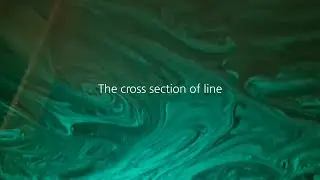 The cross section of line #laser #mapping #art