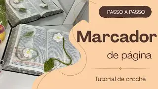Faça um marcador de página de crochê (iniciante) - Aprendendo a fazer crochê do zero 