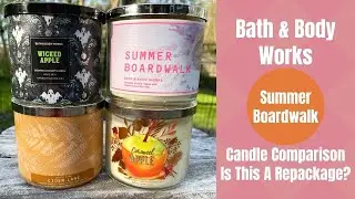Bath & Body Works Summer Boardwalk Candle Comparison - Is This A Repackage?