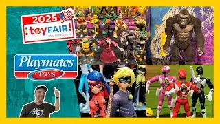 New York Toy Fair 2025 @Playmates Toys: Power Rangers, Tartarugas Ninja, Godzilla vs Kong etc