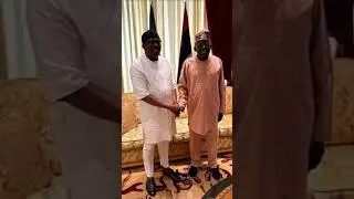 President Tinubu and  Governor Sim Fubara of Rivers State in a closed door Peace Meeting. #news