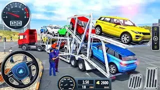 US Airplane Pilot Cargo Car Transporter - Multi Trailer Transport Drive Sim 2021 - Android GamePlay