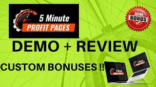 5 Minute Profit Pages Review [ 💰CUSTOM💰 BONUSES]