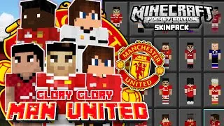 Skinpack Football Club Manchester United Minecraft pocket edition 1.19+
