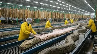 Luxury from danger : How Snake Skin Transforms into Expensive Fashion Jackets ( Full Documentary )