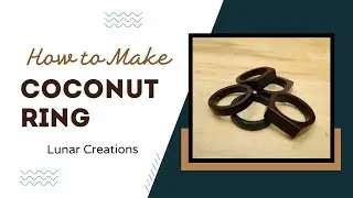 Turning Coconut Shells into Fashion - How to Make Coconut Rings !